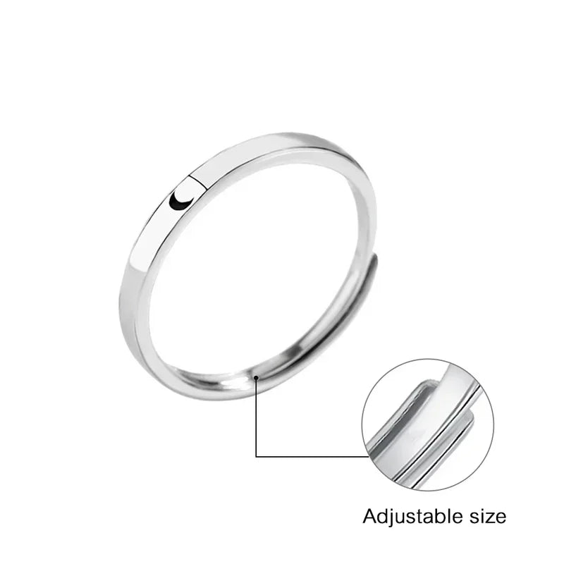 Super-Cute Sun Moon Couple Rings Set