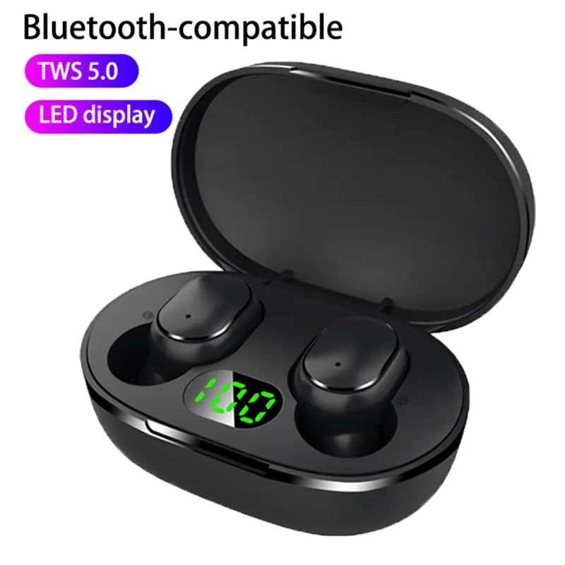 Sleek Bluetooth Earbuds w/ built-in microphone